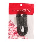 Кабель LuazON, microUSB - USB, 1 А, 2 м, оплётка нейлон, чёрно-белый - Фото 3