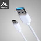 Кабель LuazON, Type-C - USB, 1 А, 3 м, белый - Фото 2