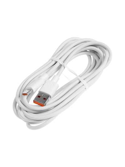 Кабель LuazON, Type-C - USB, 1 А, 3 м, белый
