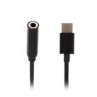 Переходник Luazon, с Type-C на Jack 3.5, чёрный - Фото 2