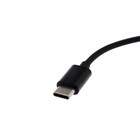 Переходник Luazon, с Type-C на Jack 3.5, чёрный - Фото 4