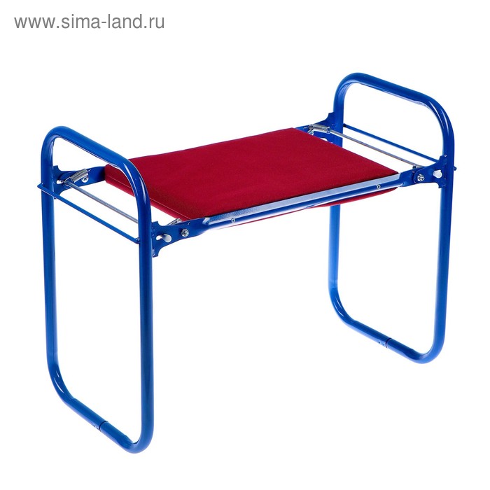 Скамейка-Перевертыш садовая складная 56 х 30 х 42,5 см, синяя, макс. нагрузка 100 кг 4327385