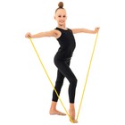 Скакалка для художественной гимнастики утяжелённая Grace Dance, 2,5 м, цвет жёлтый - Фото 5