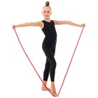 Скакалка для художественной гимнастики утяжелённая Grace Dance, 2,5 м, цвет красный - Фото 5