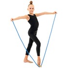 Скакалка для художественной гимнастики Grace Dance, 2,5 м, цвет синий - Фото 5