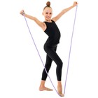 Скакалка для художественной гимнастики утяжелённая Grace Dance, 3 м, цвет сиреневый - Фото 5
