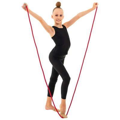 Скакалка для художественной гимнастики Grace Dance, 3 м, красная