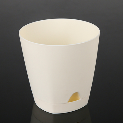 Горшок для цветов с прикорневым поливом Amsterdam, 0.65 л, цвет сливочный