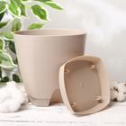 Горшок для цветов с прикорневым поливом Amsterdam, 2,5 л, цвет молочный шоколад - Фото 2