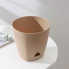 Горшок для цветов с прикорневым поливом Amsterdam, 4 л, цвет молочный шоколад - Фото 2