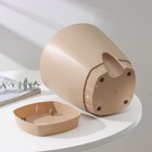 Горшок для цветов с прикорневым поливом Amsterdam, 4 л, цвет молочный шоколад - Фото 3