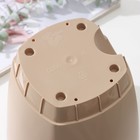 Горшок для цветов с прикорневым поливом Amsterdam, 4 л, цвет молочный шоколад - Фото 4