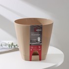 Горшок для цветов с прикорневым поливом Amsterdam, 4 л, цвет молочный шоколад - Фото 5