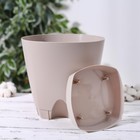 Горшок для цветов с прикорневым поливом Amsterdam, 4 л, цвет молочный шоколад - Фото 7