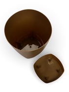 Горшок для цветов с прикорневым поливом Amsterdam, 8 л, цвет молочный шоколад - Фото 6