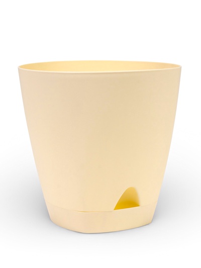 Горшок для цветов с прикорневым поливом Amsterdam, 8 л, цвет сливочный