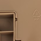 Контейнер для мусора Ajur, 6 л, с педалью, цвет кофейный - Фото 6