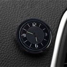 Часы автомобильные, внутрисалонные, d 4.5 см, черный циферблат - фото 2558115