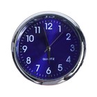 Часы автомобильные, внутрисалонные, d 4.5 см, синий циферблат - фото 8558741