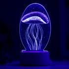 Светильник «Медуза» LED RGB от сети 9.5×10×21.5 см RISALUX - Фото 4