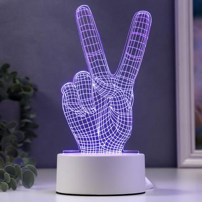 Светильник «Победа» LED RGB от сети 9.5×10×19 см RISALUX