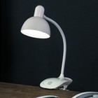 Лампа настольная на прищепке «Моно» LEd=5 Вт USB белый 16×16×38 см RISALUX - Фото 4