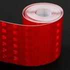 Светоотражающая лента TORSO, самоклеящаяся, красная, 5 см х 3 м - Фото 3