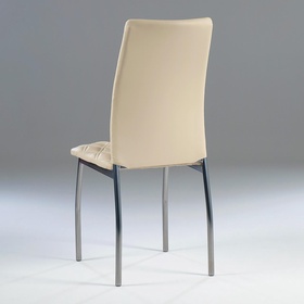 Стул для кухни «Клик Мебель. Волна», искусственная кожа, ромб, цвет светло - бежевый