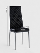 Стул для кухни Клик Мебель «Бистро», ромб, цвет чёрный - Фото 2