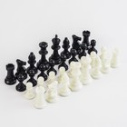 Шахматные фигуры, пластик, король h-7.5 см, пешка h-3.5 см - фото 4276334