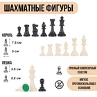 Шахматные фигуры, пластик, король h=7.5 см, пешка h=3.5 см - Фото 2