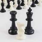Шахматные фигуры, пластик, король h-7.5 см, пешка h-3.5 см - фото 4276335