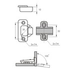 Петля мебельная 1109, накладная с доводчиком Clip-on - Фото 4