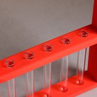 Кашпо деревянное 28×4.5×40 см с 5 колбами "Рамка Экстра", красный Дарим Красиво - Фото 4