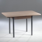 Стол ломберный, 790(1180)х590×750 мм, металлик серый/ясень шимо светлый 4408828