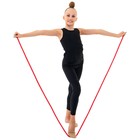 Скакалка для художественной гимнастики утяжелённая Grace Dance, 3 м, цвет красный - Фото 5