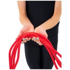 Скакалка для художественной гимнастики утяжелённая Grace Dance, 3 м, цвет красный - Фото 9