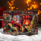 Доска разделочная Доляна «С Новым Годом! Добрый Дедушка Мороз», 23×16 см - фото 5815046