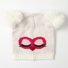 Комплект детский (шапка, шарф) "Мордашка", вид 2, размер 52-54, цвет белый - фото 809212326 Комплект детский (шапка, шарф) "Мордашка", вид 2, размер 52-54, цвет белый - фото 809212326