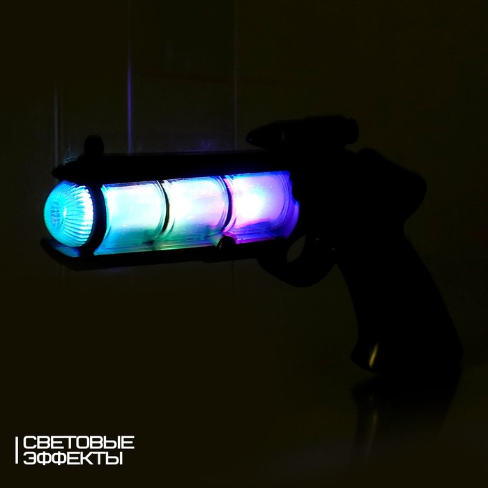 Пистолет «Космо», световые и звуковые эффекты, работает от батареек, цвет МИКС - фото 1889362995
