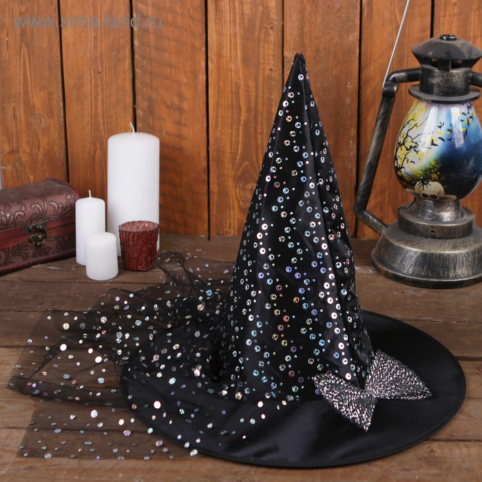 Карнавальная шляпа «Волшебница», с бантиком, р-р. 56-58 см - Фото 1