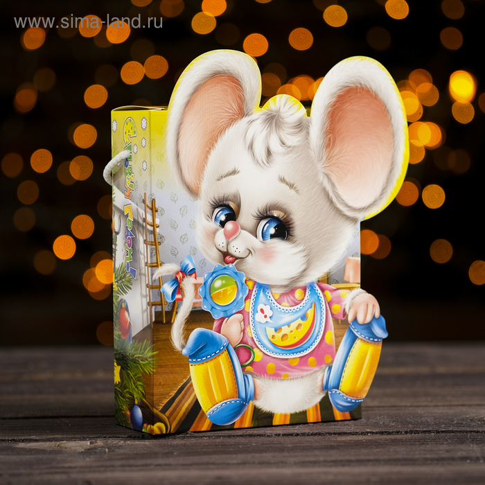 Коробка картонная "Мышонок Пик", с игрой, 14 х 5,5 х 19 см - Фото 1