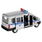 Машина «Полиция Ford Transit», 12 см, инерционная, открывающиеся двери, металлическая - фото 4276416