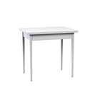 Стол поворотно-откидной «Пируэт», 800(1200) × 600 × 750 мм, опора редуцированная, цвет белый - Фото 1