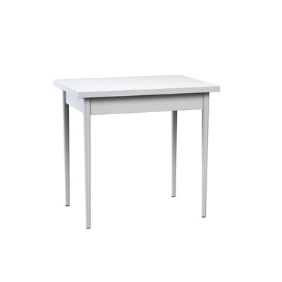 Стол поворотно-откидной «Пируэт», 800(1200) × 600 × 750 мм, опора редуцированная, цвет белый