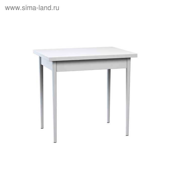 Стол поворотно-откидной «Пируэт», 800(1200) × 600 × 750 мм, опора редуцированная, цвет белый - Фото 1