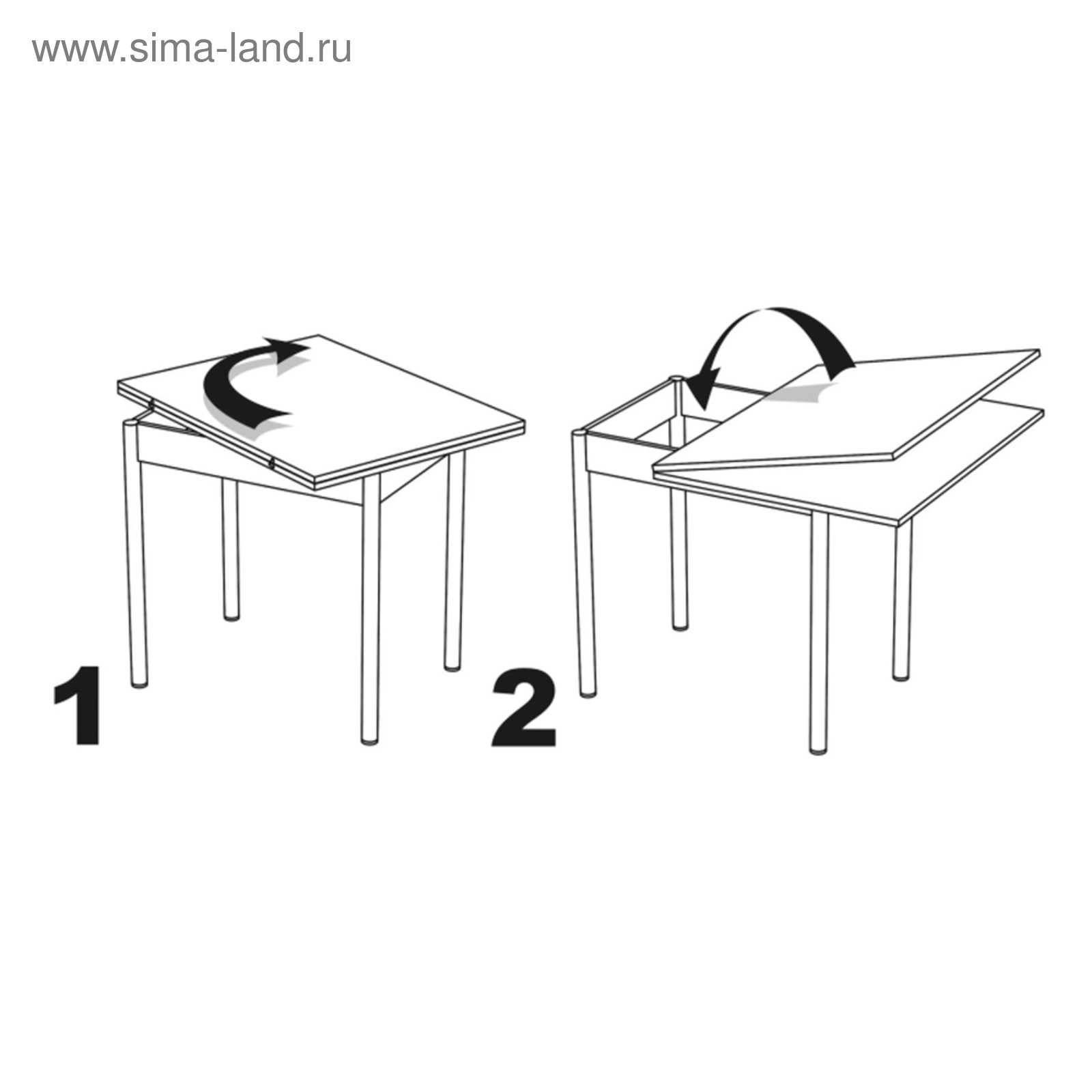 Стол Опера (HPL-пластик) СРП С-041 - купить в СПб интернет-магазин RoomMebel