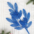 Цветы искусственные "Ветка с бабочкой " 60 см, синий - фото 318207469