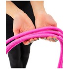 Скакалка для художественной гимнастики Grace Dance, с люрексом, 3 м, цвет розовый - Фото 9