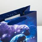 Пакет подарочный вертикальный, упаковка, «Космос внутри», MS 18 х 23 х 10 см - Фото 4